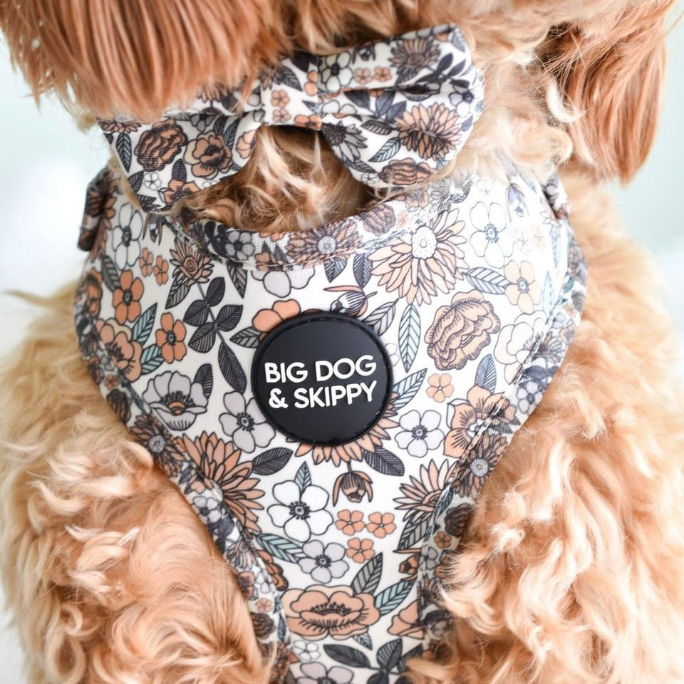 Dog Flower Printed Harness